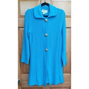 The Michael Collection Women's Wool Blend  Cardigan  Sweater Gold Buttons Size M